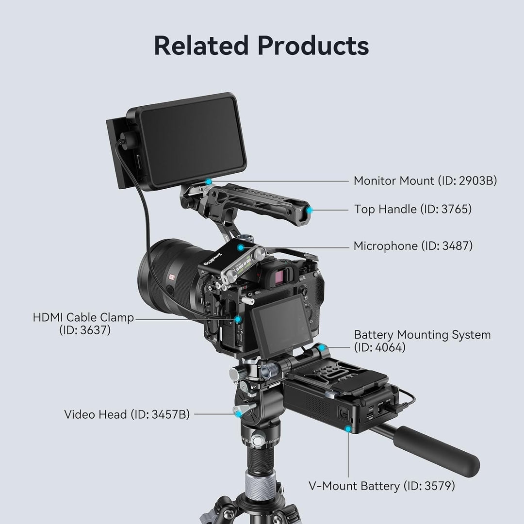 SMALLRIG A7 III / A7R III Kamerakäfig für Sony Alpha 7 III/Alpha 7R III, Aluminiumlegierung mit Schn