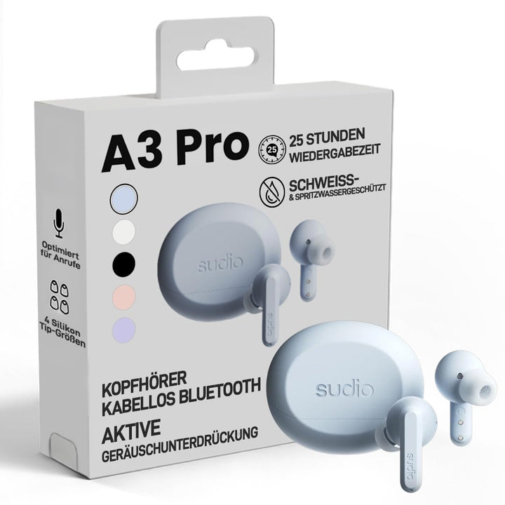 sudio A3 Pro True Wireless Kopfhörer Kabellos Bluetooth | Noise Cancelling In Ear Kopfhörer Bluetoot