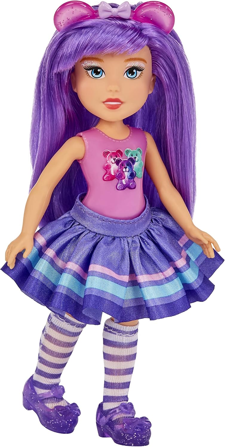 MGA Dream Bella Kleine Candy Prinzessin - Aubrey - Gummibärchen-Motiv mit Bonbonduft, 14 cm - Scratc