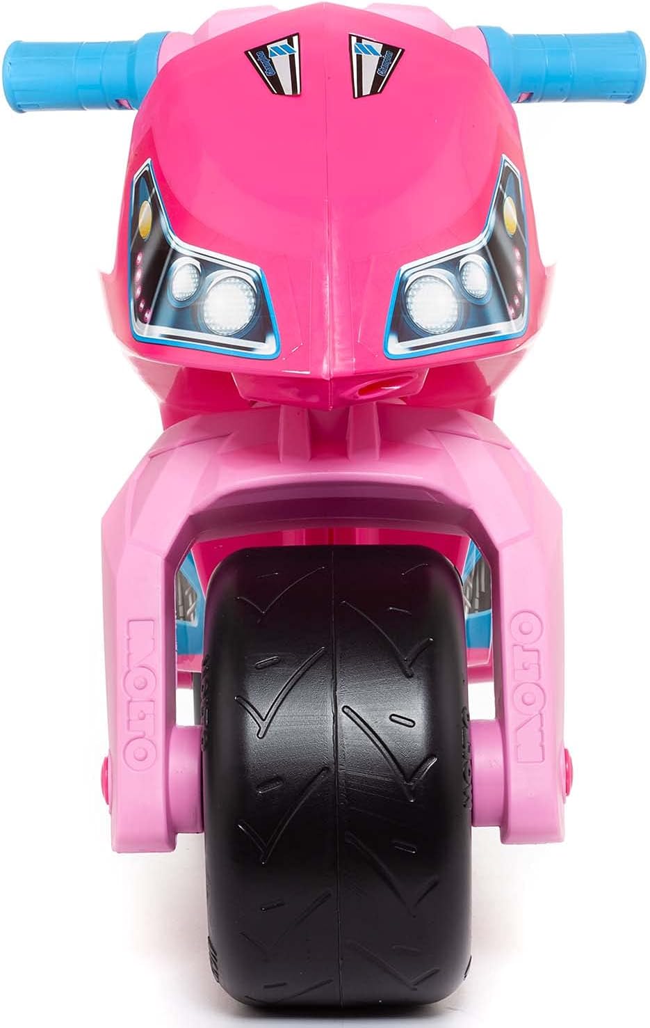 MOLTO Laufmotorrad Cross Rosa + rosa Protektoren | Motorrad Laufen für alle Arten von Gelände | Sich