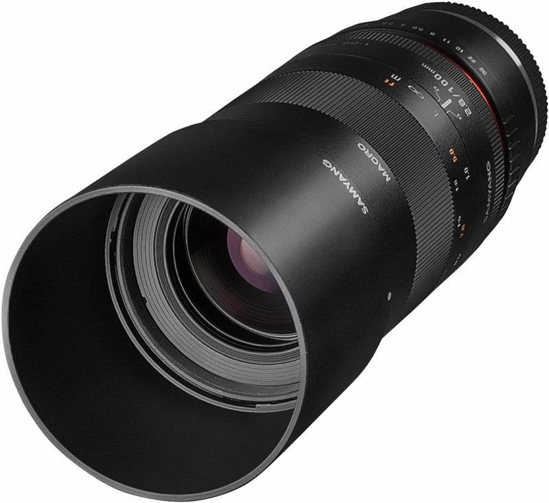 Samyang 100mm F2.8 Makro für Fuji X – APS-C Macro Teleobjektiv Festbrennweite für Fuji X-Mount, manu