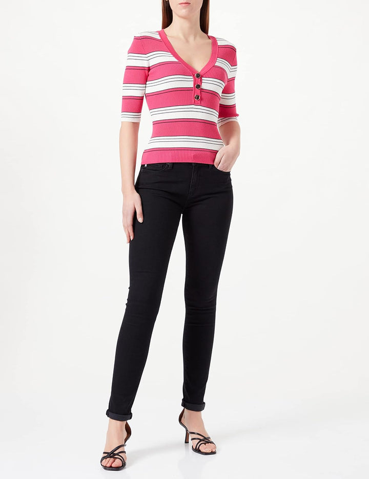 Morgan Damen Pullover XL Fuchsia/Elfenbein, XL Fuchsia/Elfenbein