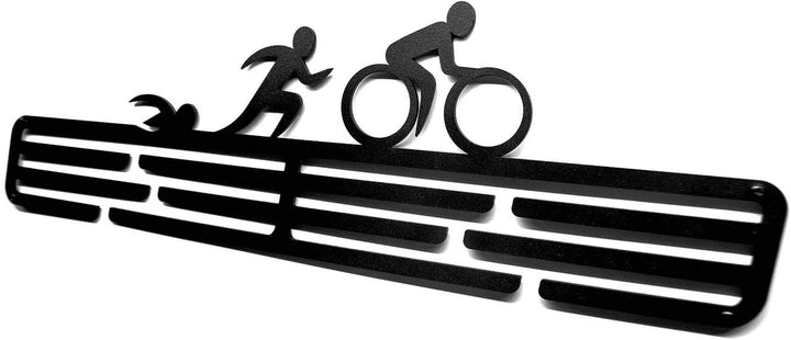Medalmania Medaillenhalter – Triathlon Triathlon Stahl Medaillenhalter – Medaillenhalter für 30+ Med