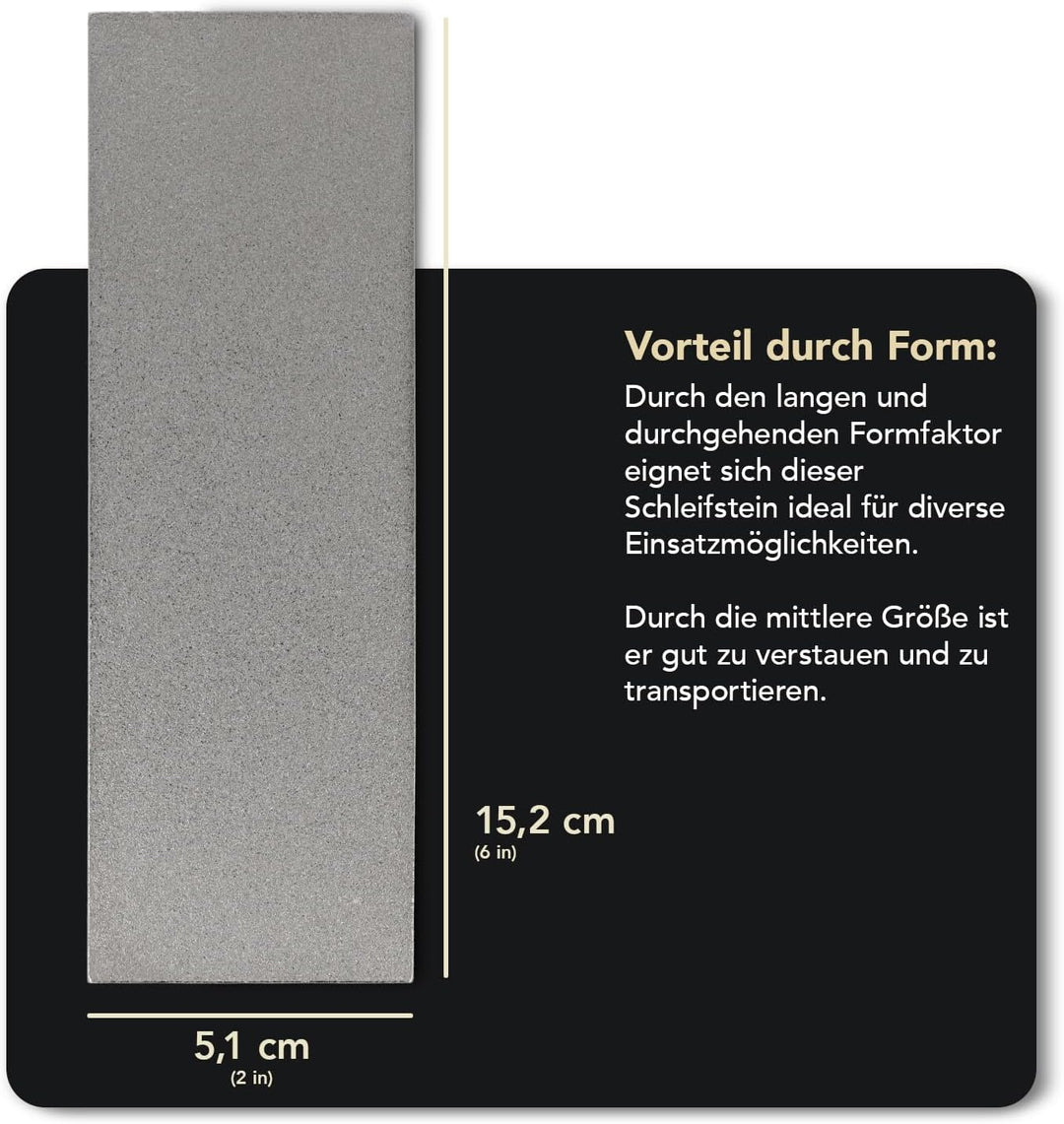 DMT Dia-Sharp doppelseitiger Schärfstein, 15,2cm / 6 Zoll, extrafein/fein, 1 Stück, D6EF Extra-Fein/