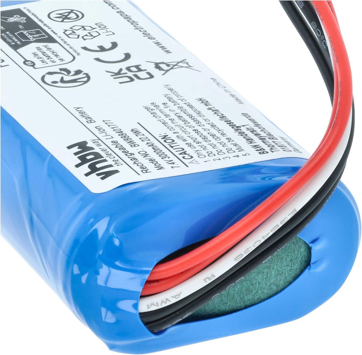 vhbw Akku kompatibel mit Sony SRS-XB33, SRS-XB31 Lautsprecher Boxen Speaker (3000 mAh, 7,4 V, Li-Ion