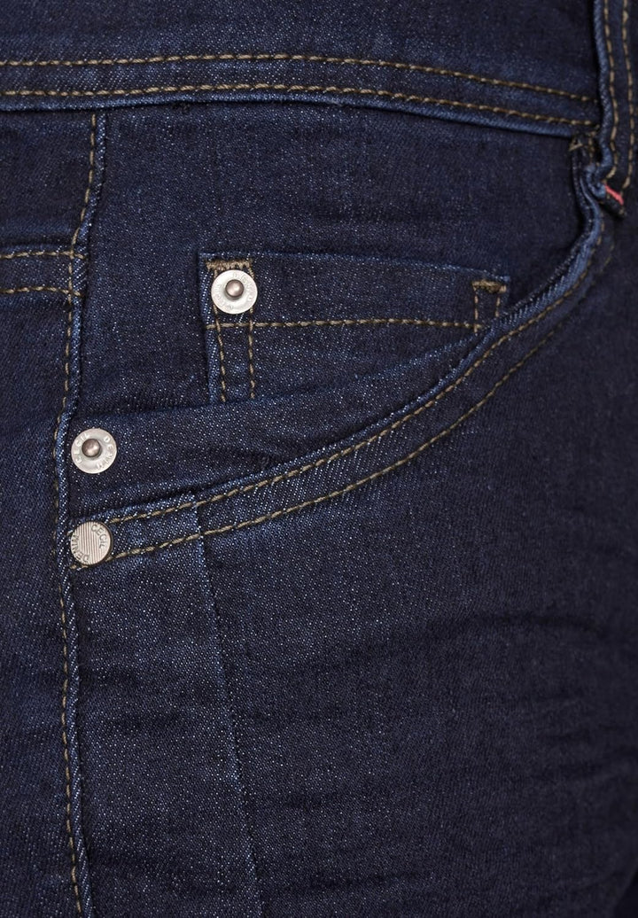 Cecil Damen Jeanshose Straight und High 26W / 30L Spült (Blau), 26W / 30L Sp&#xFC;lt (Blau)