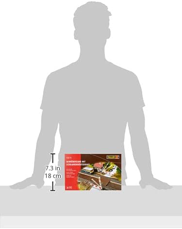 Faller 120174 H0 Bahnuebergang mit Waerterhaus Bausatz, One Size