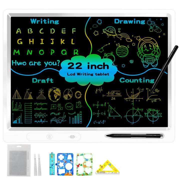 LCD schreibtafel kinder 22 zoll bunte lcd schreibtafel 2 Stiften und Verstellbarem Ständer, Ist Ein