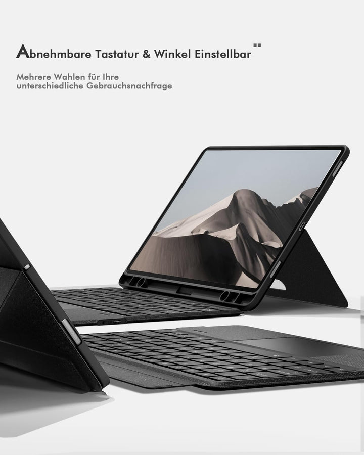 Doohoeek Tastatur mit Hülle für Samsung Galaxy Tab S10FE 2025/S9FE 10,9 Zoll/Tab S9 11 Zoll, Bluetoo