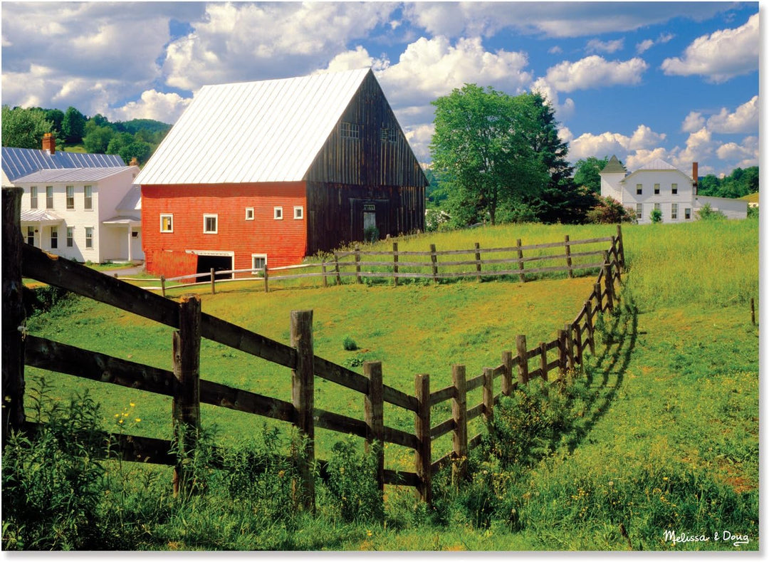 Melissa & Doug Peaceful Farm Cardboard Jigsaw Puzzle, 500-Piece