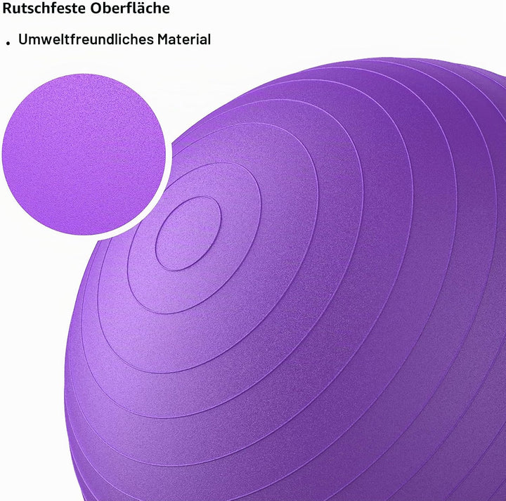 PROIRON Gymnastikball Pezziball Sitzball Trainingsball Fitnessball &amp; Balance für Core-Training mit P