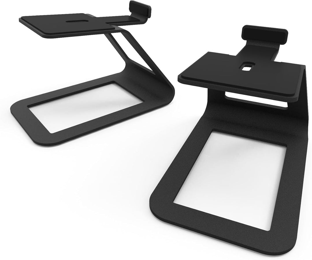 Kanto SE4 Elevated Desktop Speaker Stands for Midsize Speakers | Universal Compatibility | Supports