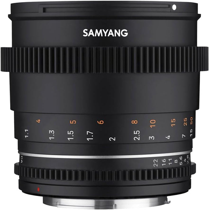 Samyang MF 85mm T1,5 VDSLR MK2 Canon EF – lichtstarkes T1,5 Tele Cine- und Video Objektiv für Canon