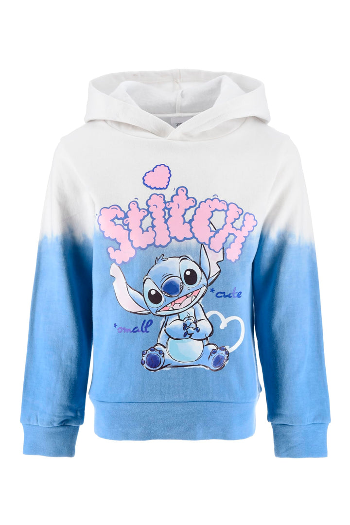 Disney Stitch Mädchen Kapuzenpullover, Sweatshirt für Kinder, Grössen 3 bis 8 Jahre 4 Jahre Blau, 4