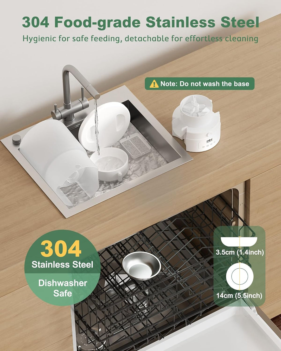 Gimars 5L Futterautomat Katze mit LCD-Anzeige Einfache Einrichtung, Programmierbar für 1–6 Mahlzeite