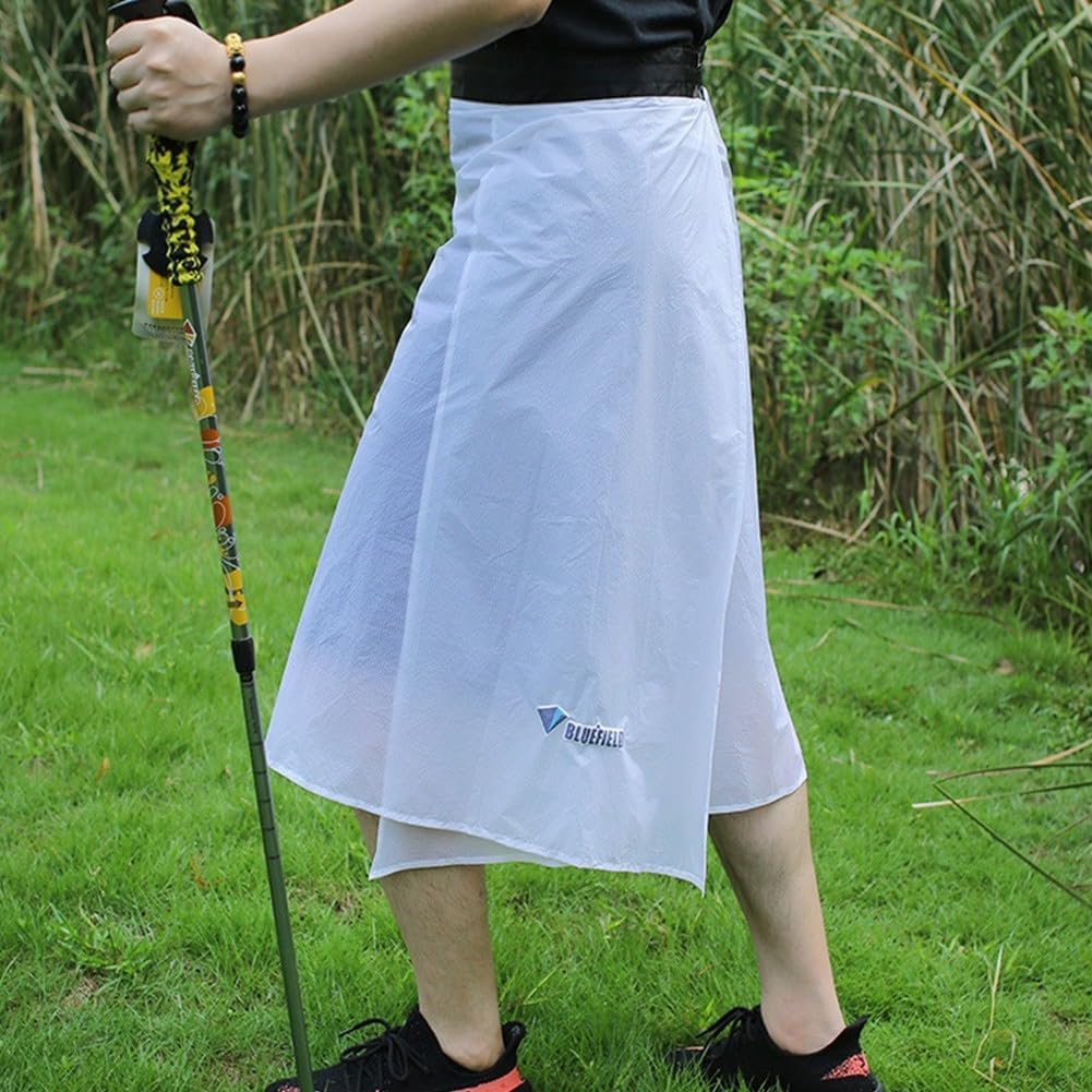 Ultraleichter, dünner Regenrock, wasserdicht, leicht, 15D-Nylon, Kilt-Regenhose, Wandern, multifunkt