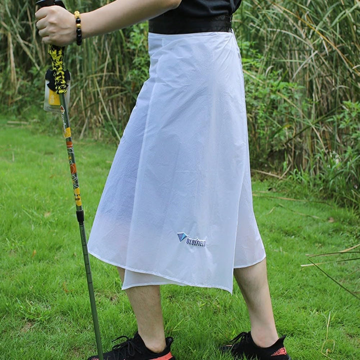 Ultraleichter, dünner Regenrock, wasserdicht, leicht, 15D-Nylon, Kilt-Regenhose, Wandern, multifunkt