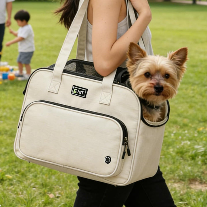 Hundetasche für Kleine Hunde und Katzen, Hundetasche Tragbarkeit, Leichte Atmungsaktive Haustiertasc