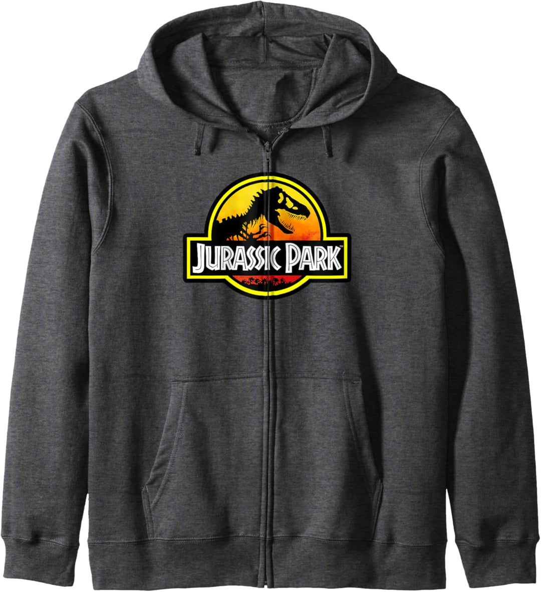 Jurassic Park Sunset Circle Logo Outlined Kapuzenjacke