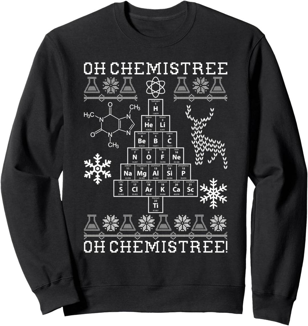 Oh Chemistree, Oh Chemistree Ugly Christmas Chemistry Sweatshirt