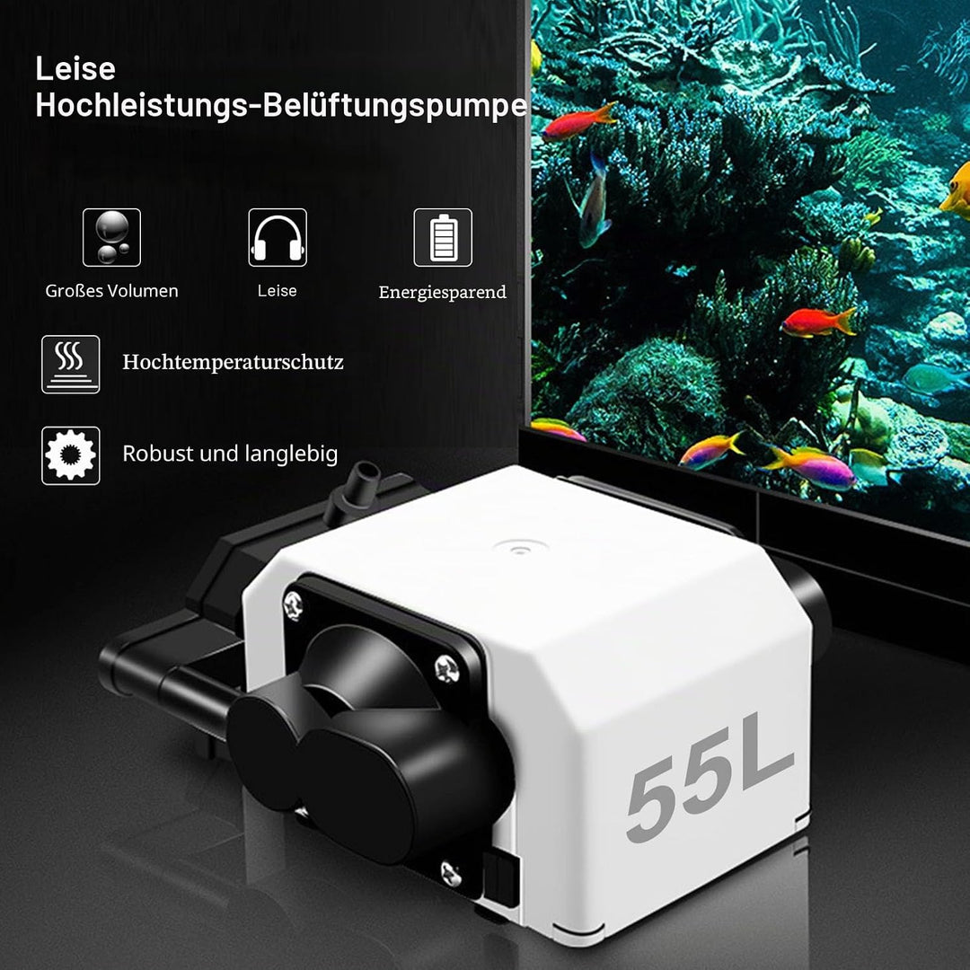 Air Assist, Pumpe für Laserschneider und Gravierer Einstellbarer Luftstrom 55L/Min Air Assist Laser