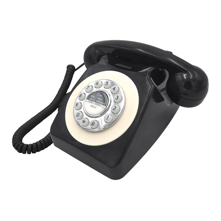Benross 44520 Classic Retro Vintage Style Home Telefon – Schwarz, Schwarz