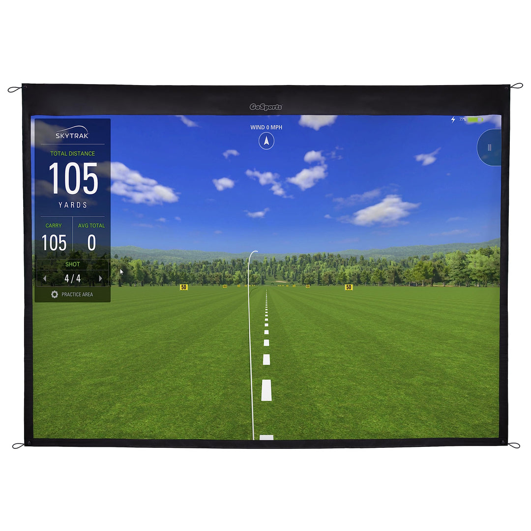 GoSports Golf Simulator Impact Screen - Choose Size Grösse: 3 m, Grösse: 3 m