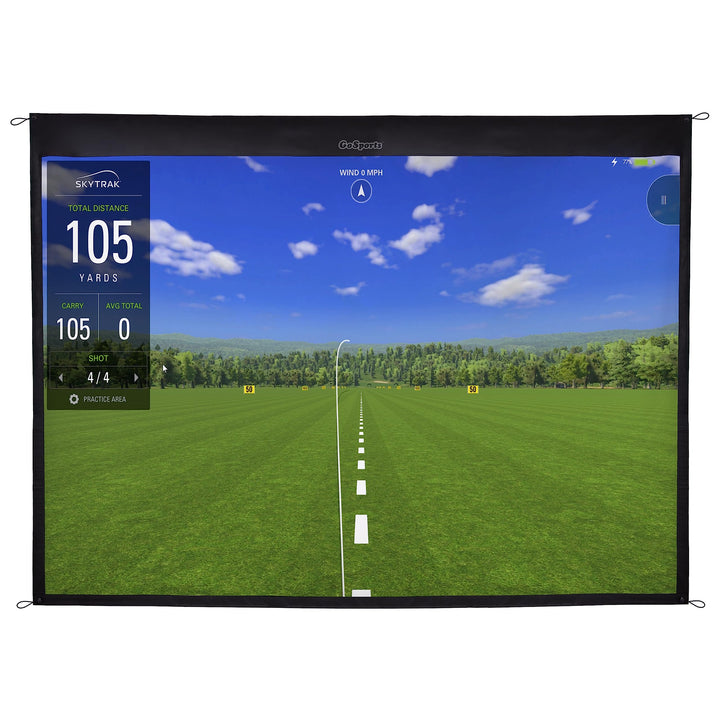 GoSports Golf Simulator Impact Screen - Choose Size Grösse: 3 m, Grösse: 3 m