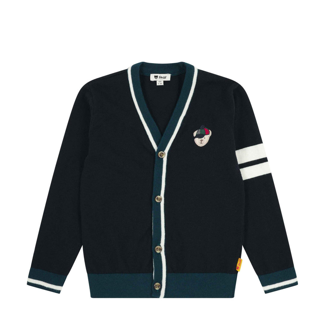 Steiff Jungen Strickjacke Weste (1er Pack) 116 Steiff Navy, 116 Steiff Navy