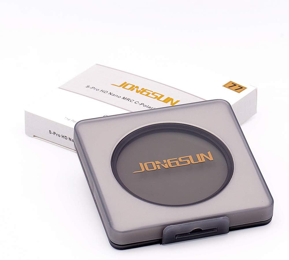 JONGSUN Polfilter 77mm, Zirkularer Polarisationsfilter, S-Pro HD Nano MRC16, 16-Schichten Mehrlagenb