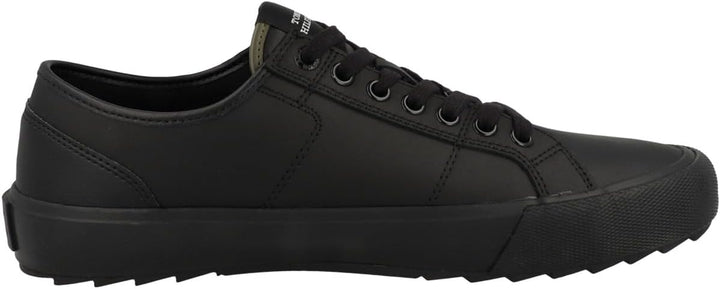 Tommy Hilfiger Herren Vulcanized Sneaker Cleated Schuhe 40 EU Triple Black, 40 EU Triple Black