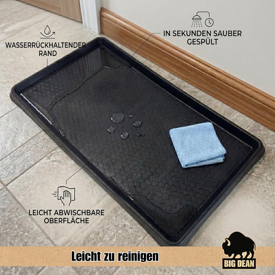 BigDean 2X Premium Schuhabtropfschale 60x40cm extra robust | Made in Europa 2 Stück, 2 Stück