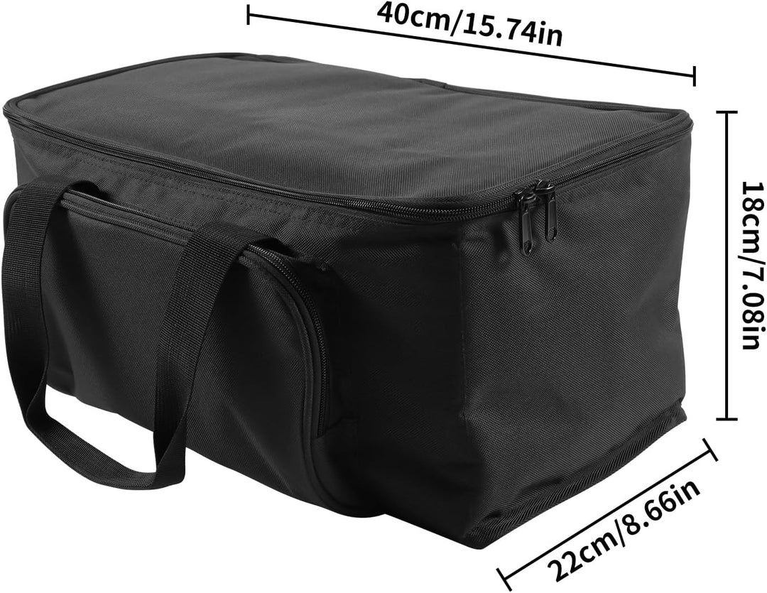 HOLDLAMP Schwarze Wasserdichte PVC Tasche für 4 Stück 36-LED-Par mit doppelt geführter reissverschlu