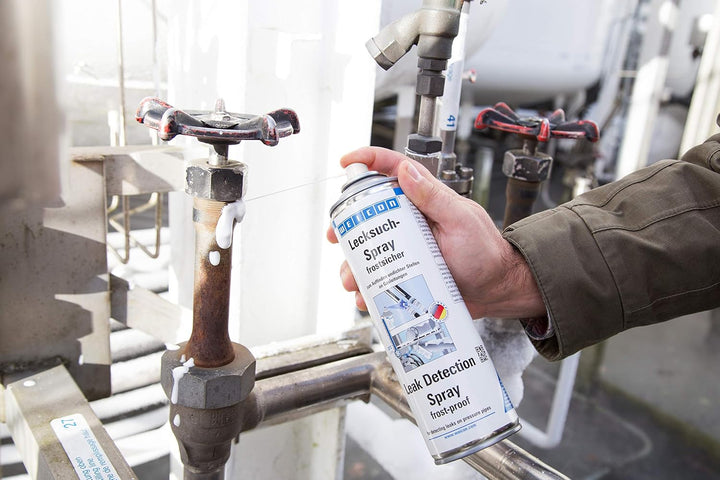WEICON Lecksucher frostsicher 1 L | schnelles Auffinden von undichten Stellen, Rissen und Lecks, 1 L