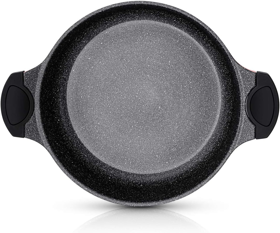 Tajine Topf Induktion 28cm/4,2L – Marokkanischer Tagine Guss-Aluminium – Für alle Herdarten (Indukti