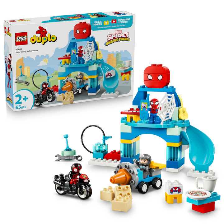LEGO DUPLO | Marvel Team Spideys Hauptquartier - Lernspielzeug zur Förderung der Motorik - Kleinkind