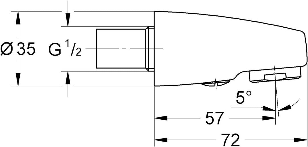 GROHE Auslaufbrause Europlus für Waschtischbatterie alt, chrom 46103000,