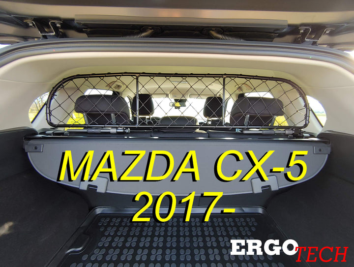 ERGOTECH Trennnetz Trenngitter kompatibel mit Mazda CX-5 (ab BJ 2017-) RDA65-XS8, für Hunde und Gepä