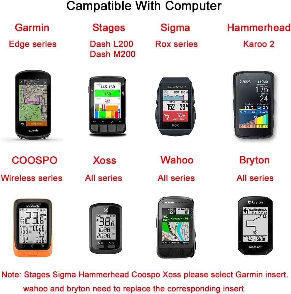 Cestbon Kompatibel mit Garmin Edge Wahoo Elemnt Bryton Rider Stages Dash Out Front Bike Mount for Ae