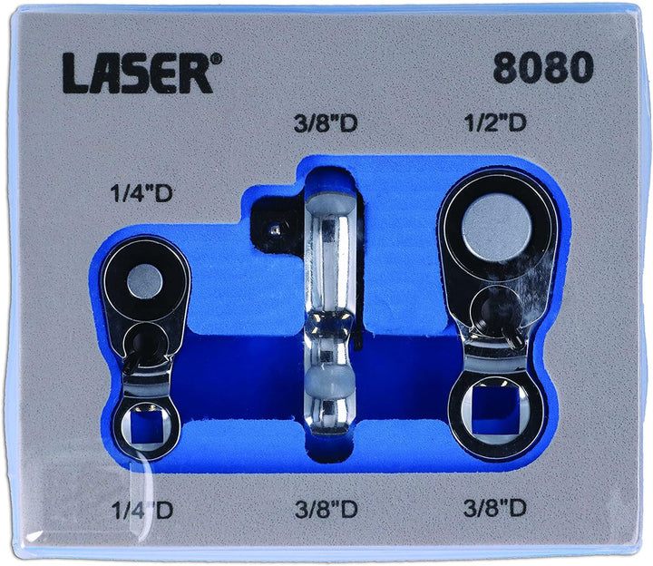 Laser Tools 8080 Mini, Ratsche, 3 Stück
