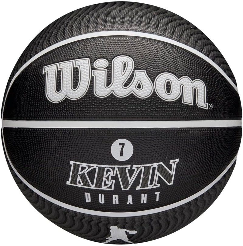 Wilson NBA Player Icon Outdoor Basketball - Size 7 - 29.5" and Mini Size 7 Kevin Durant, 7 Kevin Dur