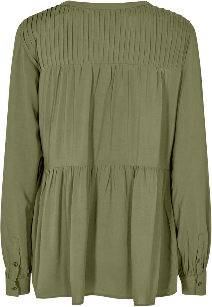 SOYACONCEPT Damen Bluse XS 7045 Oil Green, XS 7045 Oil Green
