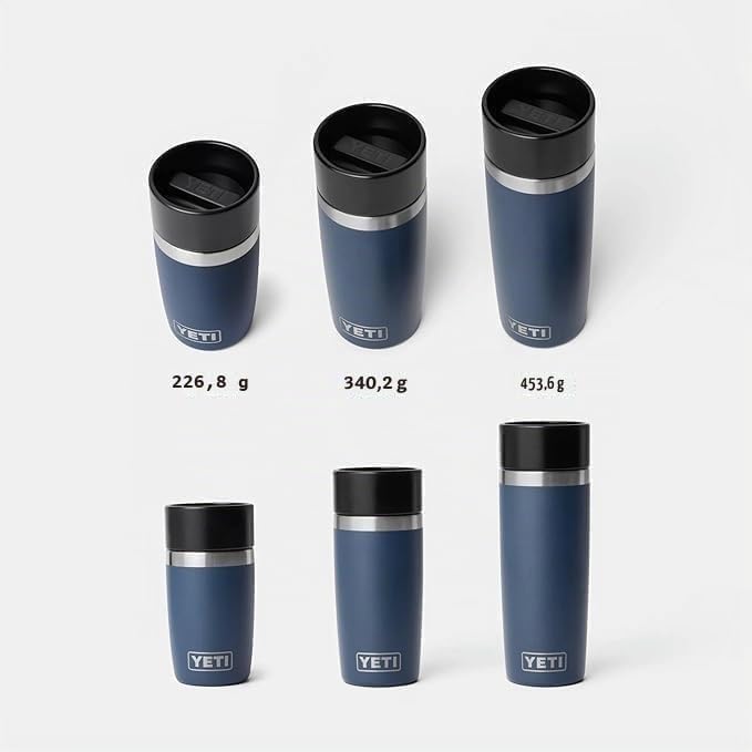 YETI Rambler Thermobecher 12 oz (355 ml) Royal Blue – Kaffeebecher To Go, Thermotasse mit abnehmbare