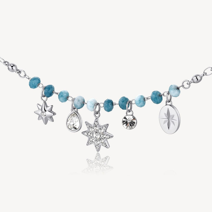 Brosway Chakra BHKN084 Star Woman Necklace in Steel with Crystals
