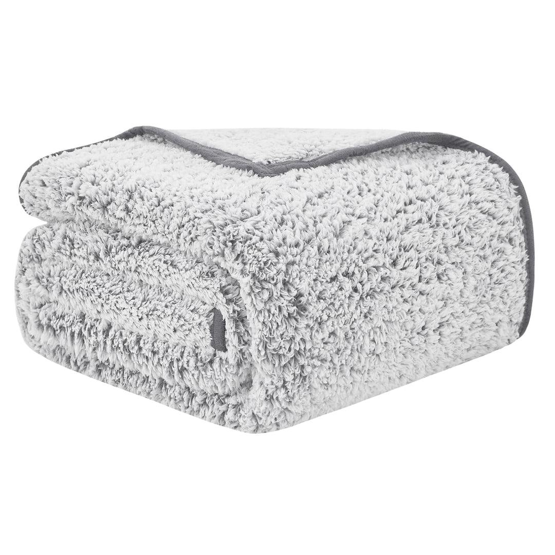 EMME Sherpa Kuscheldecke, Dicke und Elegant, Sofadecke Doppelgesicht Extra Weich, Warme Gemütliche W
