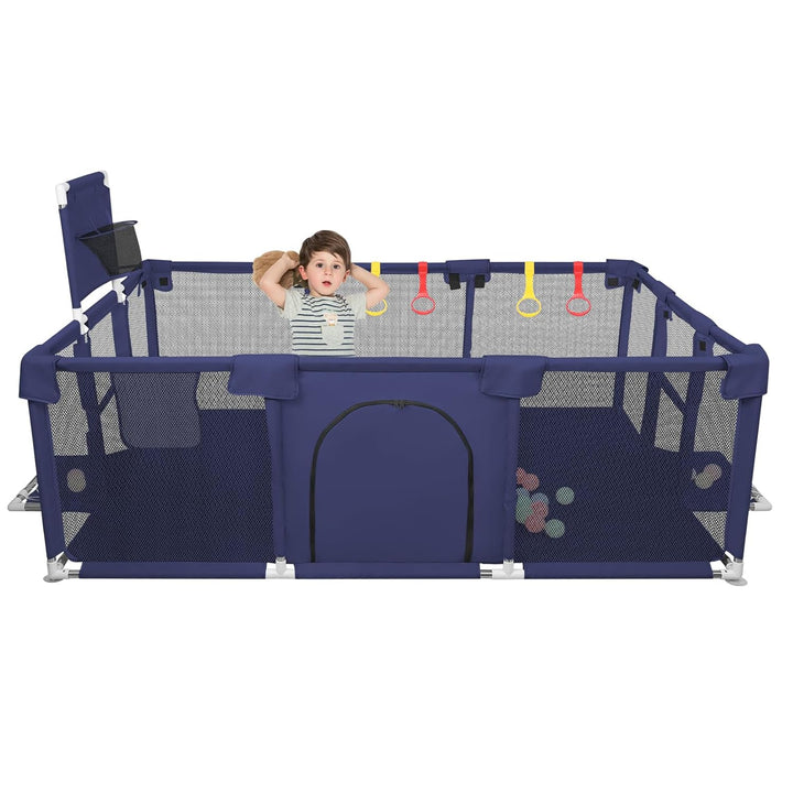 Grosser Spielplatz mit Schutzgitter, Baby-Spielplatz, modular, klappbar, Grosser Spielplatz für Klei