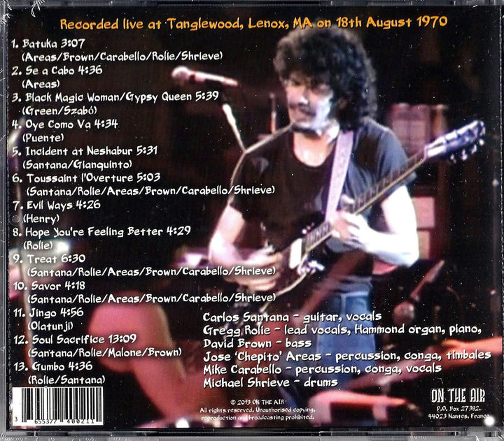 Santana - Live at Tanglewood 1970, Audio-CD