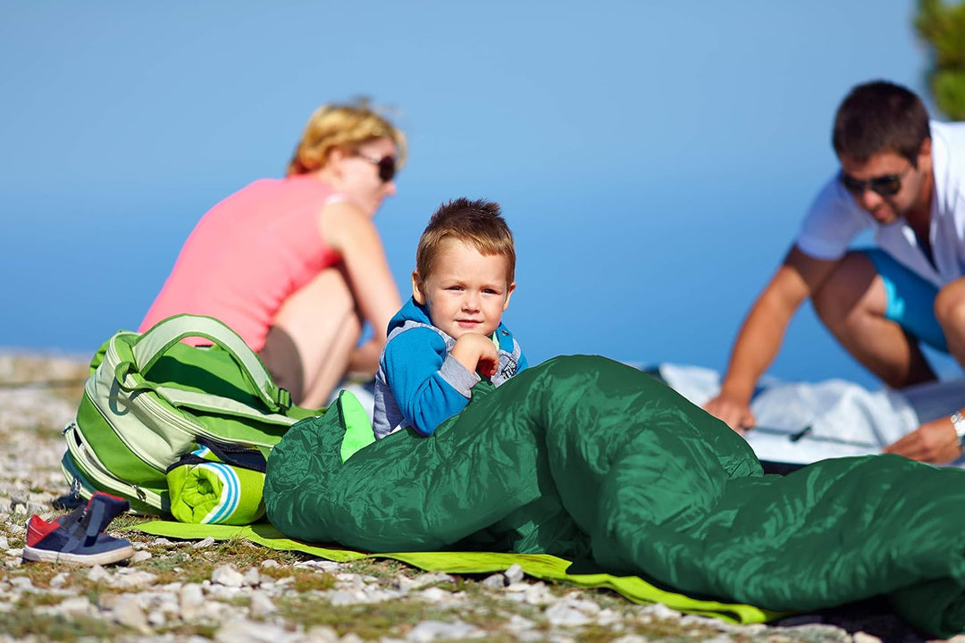 meteor Ymer Ultraleicht Kinderschlafsack – Temperaturbereich –5°C bis 11°C – komfortabler Schlafsack