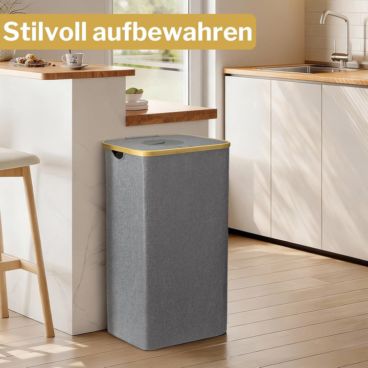 100L Pfandflaschen Sammelbehälter [INKL. TRAGETASCHE], Flaschensammler Leergut, PET Flaschen Pfandbe