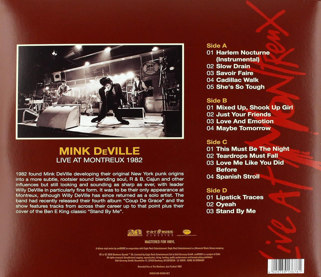 Live at Montreux 1982, Vinyl